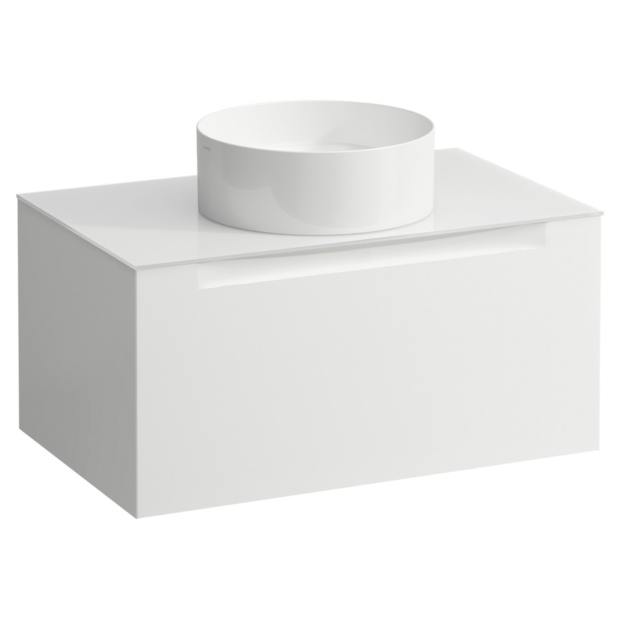 Élément inférieur  ARUN
80.5 x 39 x 50.5
élément de tiroir, 1&nbsp;tiroir
verre top, découpe au centre
pour lavabo à poser