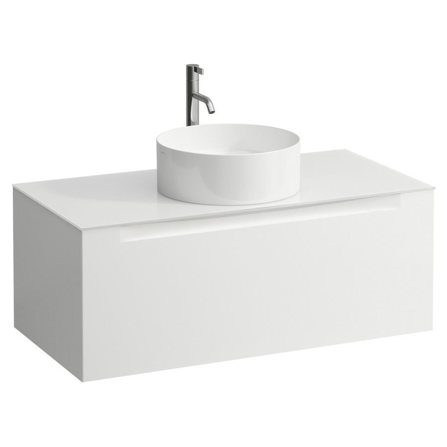 Élément inférieur  ARUN
100.5 x 39 x 50.5
élément de tiroir, 1&nbsp;tiroir
verre top, découpe au centre
pour lavabo à poser