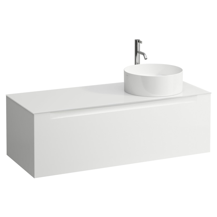 Élément inférieur  ARUN
120.5 x 39 x 50.5
élément de tiroir, 1&nbsp;tiroir
verre top, découpe à droite
pour lavabo à poser