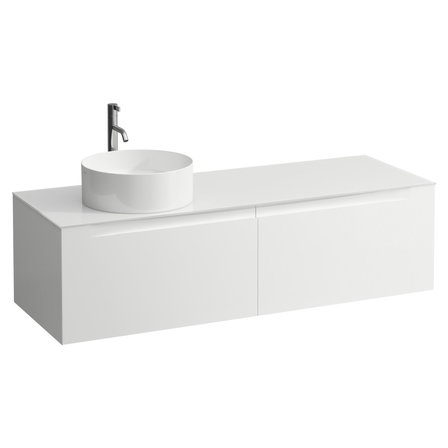 Élément inférieur  ARUN
140.5 x 39 x 50.5
élément de tiroir, 2&nbsp;tiroirs
verre top, découpe à gauche
pour lavabo à poser