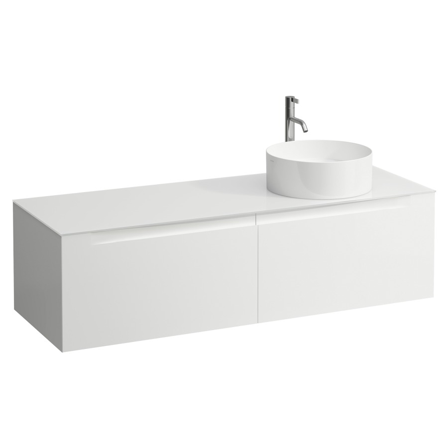 Élément inférieur  ARUN
140.5 x 39 x 50.5
élément de tiroir, 2&nbsp;tiroirs
verre top, découpe à droite
pour lavabo à poser
