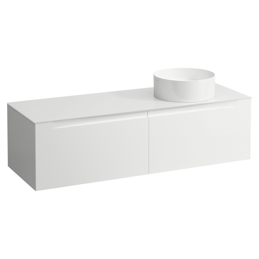Élément inférieur  ARUN
140.5 x 39 x 50.5
élément de tiroir, 2&nbsp;tiroirs
verre top, découpe à droite
pour lavabo à poser