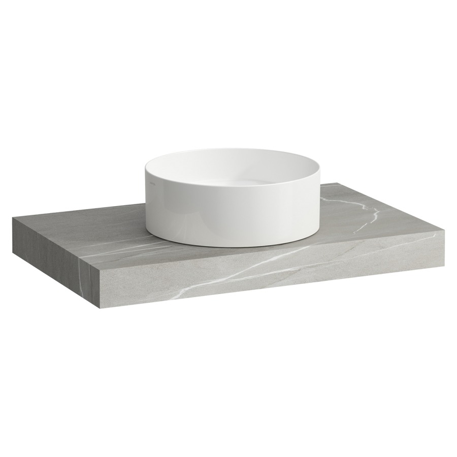 Table de lavabo ARUN
80.5 x 8 x 50.5 cm
découpe au centre
incl. 2 consoles
pour lavabo à poser