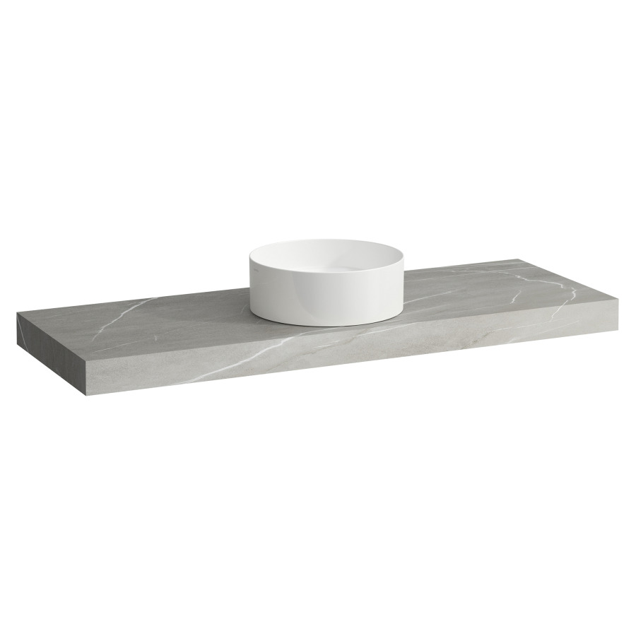 Table de lavabo ARUN
140.5 x 8 x 50.5 cm
découpe au centre
incl. 3 consoles
pour lavabo à poser