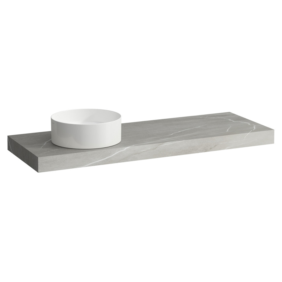 Table de lavabo ARUN
140.5 x 8 x 50.5 cm
découpe a gauche
incl. 3 consoles
pour lavabo à poser