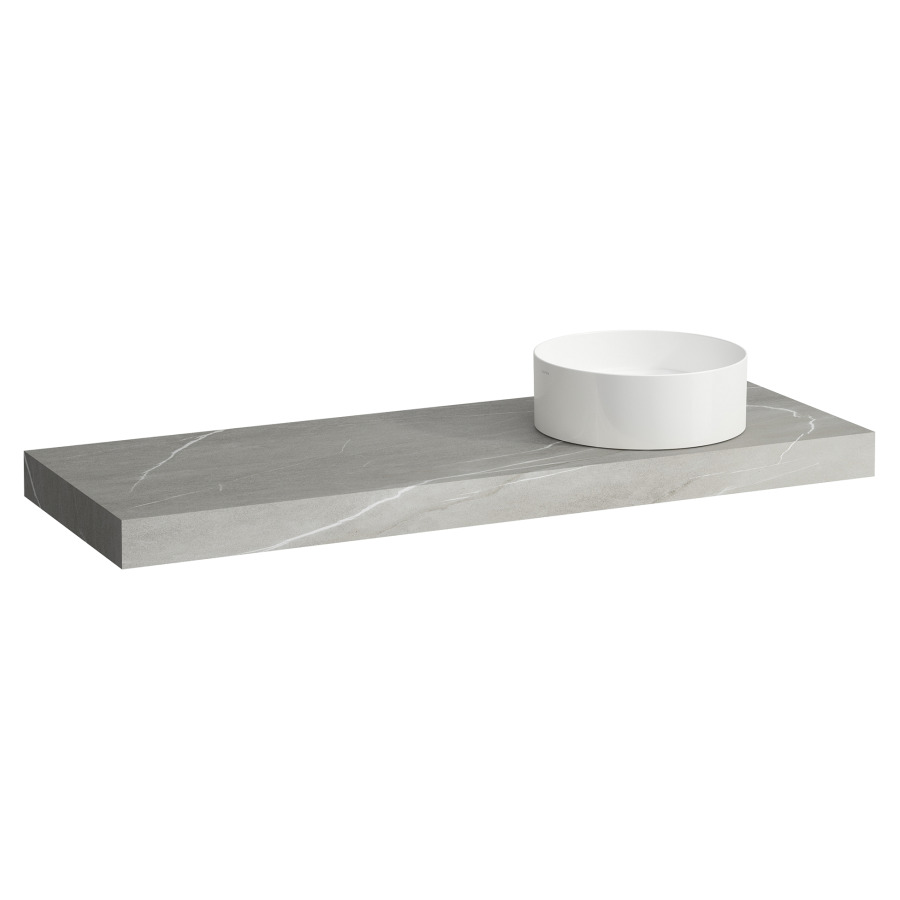 Table de lavabo ARUN
140.5 x 8 x 50.5 cm
découpe a droite
incl. 3 consoles
pour lavabo à poser