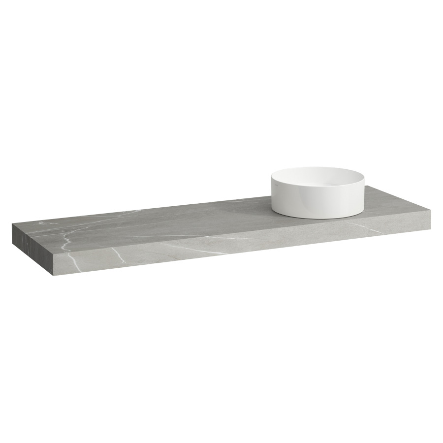 Table de lavabo ARUN
160.5 x 8 x 50.5 cm
découpe a droite
incl. 3 consoles
pour lavabo à poser