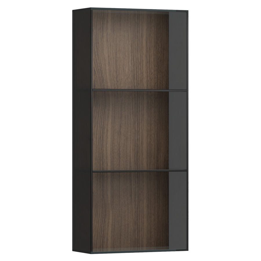 Armoire mi-haute ARUN
17 x 90 x 40 cm
armoire de tablette
2&nbsp;tablettes en verre, 3 niches ouvertes