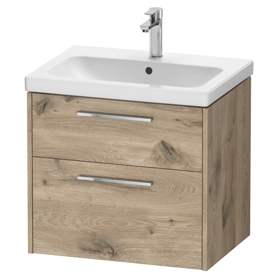 Élément inférieur  D-CODE
63.4 x 55.5 x 46 cm, montage mural
élément de tiroir, 2&nbsp;tiroirs
pour lavabo 102850