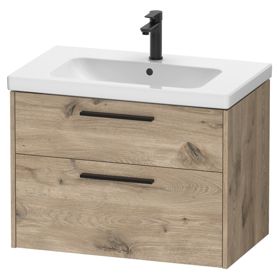 Élément inférieur  D-CODE
78.4 x 55.5 x 46 cm, montage mural
élément de tiroir, 2&nbsp;tiroirs
pour lavabo 102851