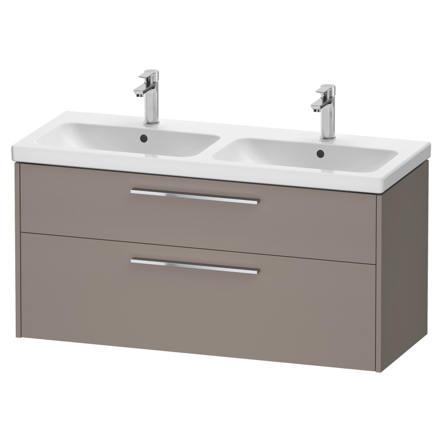 Élément inférieur  D-CODE
118.4 x 55.5 x 46 cm, montage mural
élément de tiroir, 2&nbsp;tiroirs
pour lavabo double 102852