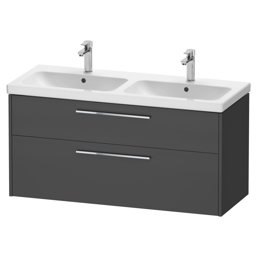 Élément inférieur  D-CODE
118.4 x 55.5 x 46 cm, montage mural
élément de tiroir, 2&nbsp;tiroirs
pour lavabo double 102852