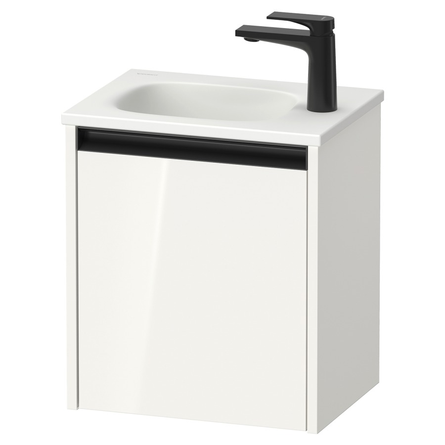 Élément inférieur  Sivida
40 x 44 x 29.5 cm, montage mural
armoire de tablette, 1&nbsp;porte
charnière à droite
pour lave-mains 102888