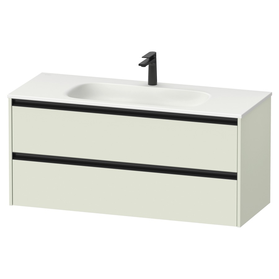Élément inférieur  Sivida
121 x 55.2 x 48 cm, montage mural
élément de tiroir, 2&nbsp;tiroirs
pour lavabo 102886