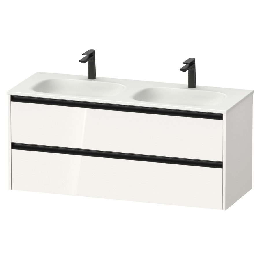 Élément inférieur  Sivida
128 x 55.2 x 48 cm, montage mural
élément de tiroir, 2&nbsp;tiroirs
pour lavabo 102887