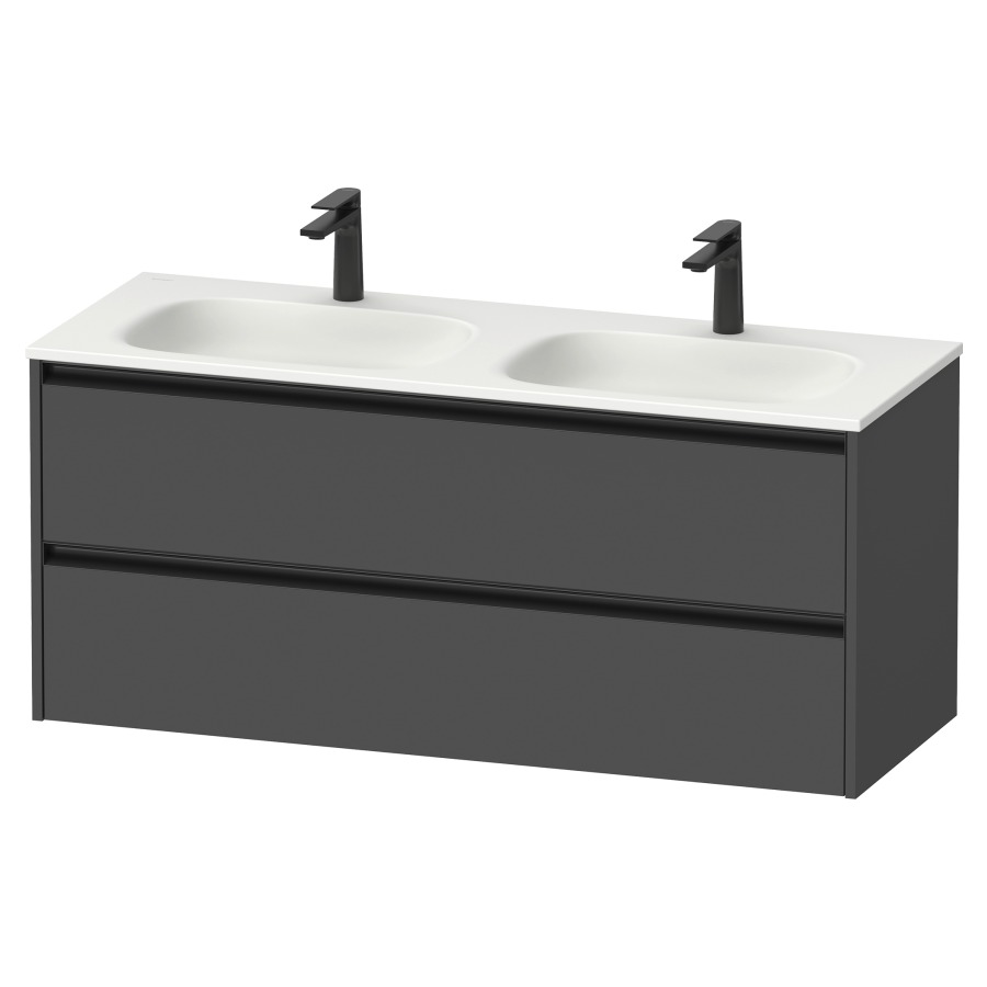 Élément inférieur  Sivida
128 x 55.2 x 48 cm, montage mural
élément de tiroir, 2&nbsp;tiroirs
pour lavabo 102887