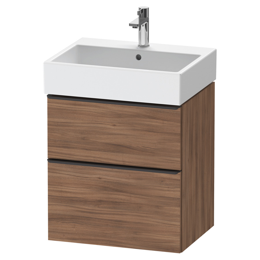 Unterbau D-NEO
58.4 x 62.5 x 44.2 cm, Wandmontage
Schubladenelement, 2 Schubladen
zu Waschtisch 212379/380