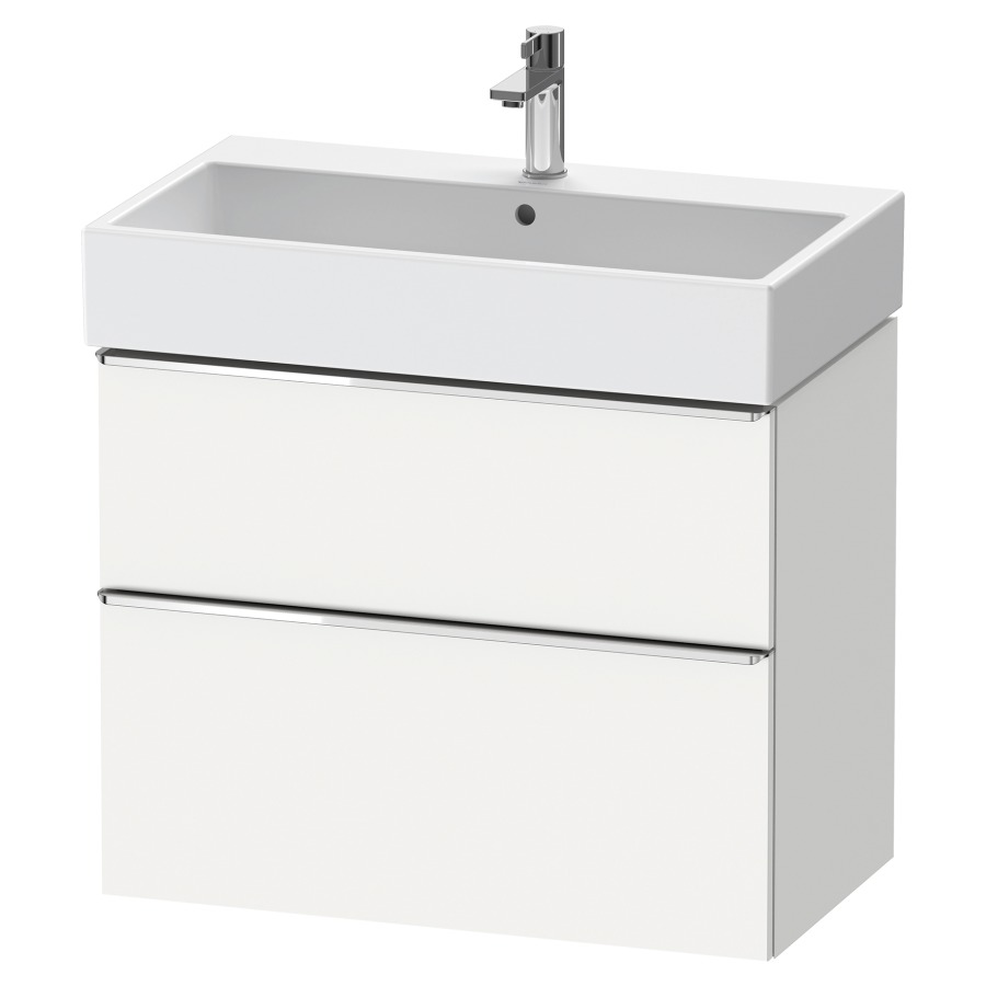 Élément inférieur  D-NEO
78.4 x 62.5 x 44.2 cm, montage mural
élément de tiroir, 2&nbsp;tiroirs
pour lavabo 212383/384