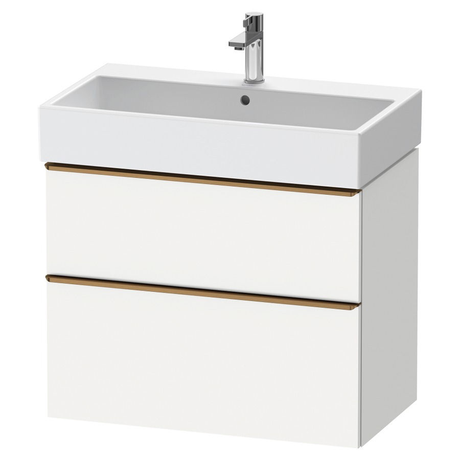 Élément inférieur  D-NEO
78.4 x 62.5 x 44.2 cm, montage mural
élément de tiroir, 2&nbsp;tiroirs
pour lavabo 212383/384