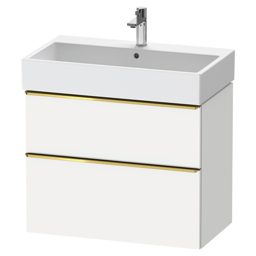 Élément inférieur  D-NEO
78.4 x 62.5 x 44.2 cm, montage mural
élément de tiroir, 2&nbsp;tiroirs
pour lavabo 212383/384