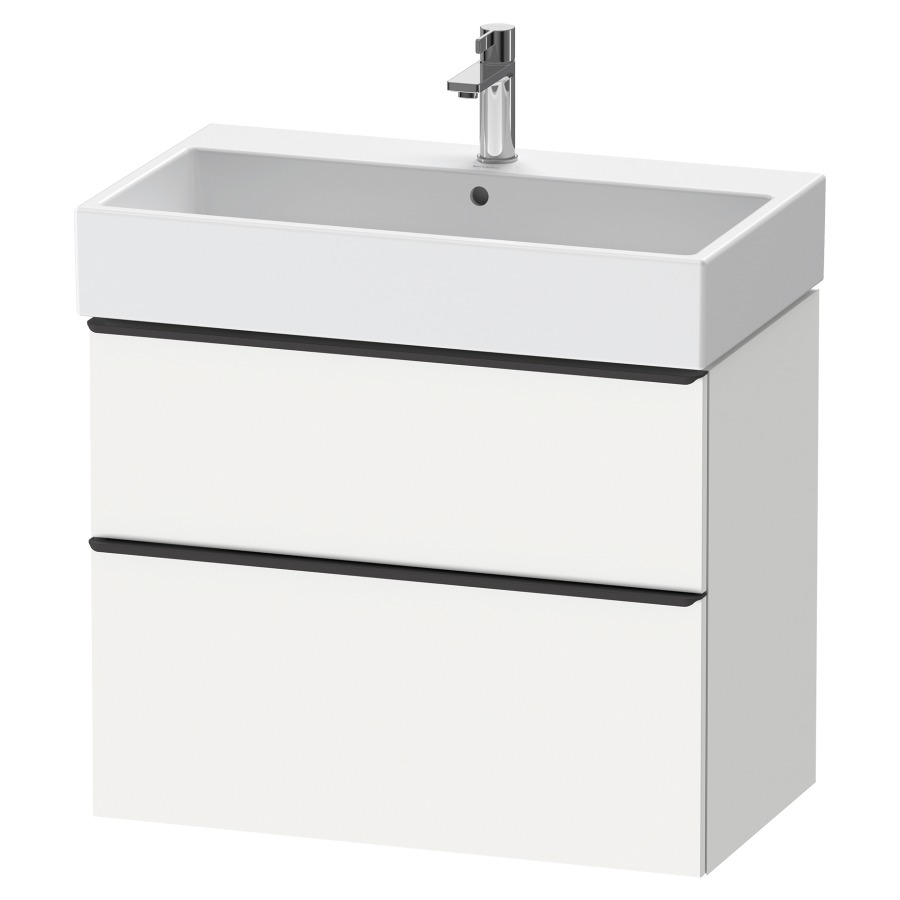 Élément inférieur  D-NEO
78.4 x 62.5 x 44.2 cm, montage mural
élément de tiroir, 2&nbsp;tiroirs
pour lavabo 212383/384