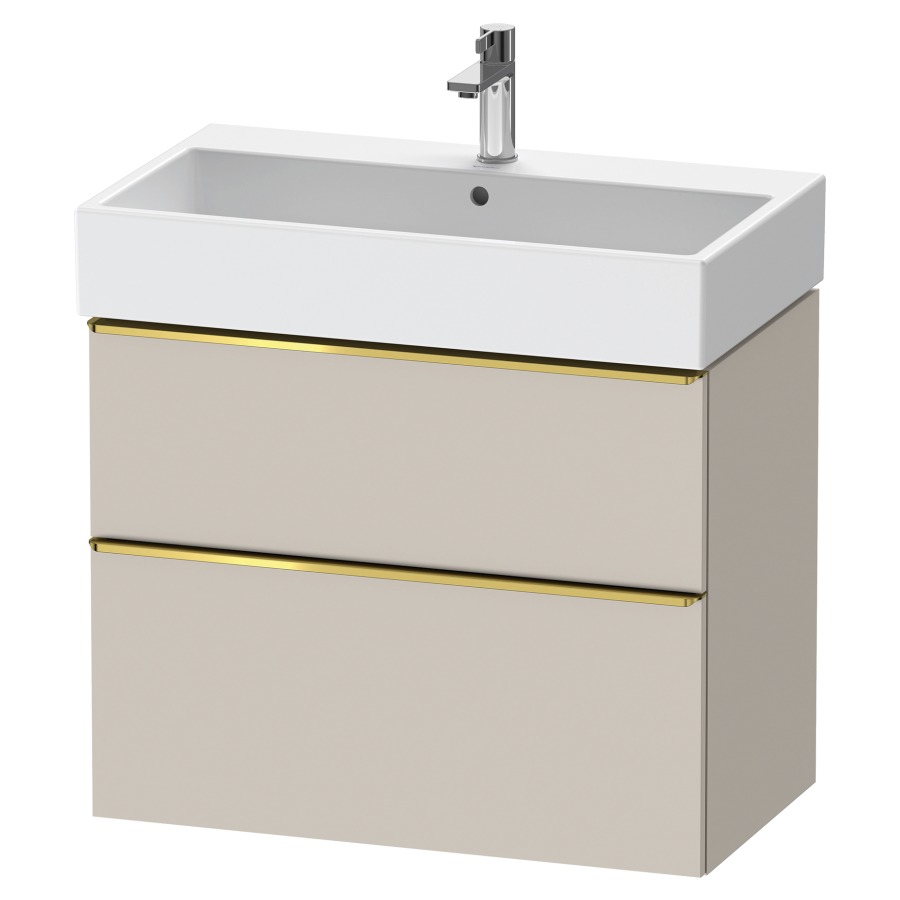 Élément inférieur  D-NEO
78.4 x 62.5 x 44.2 cm, montage mural
élément de tiroir, 2&nbsp;tiroirs
pour lavabo 212383/384