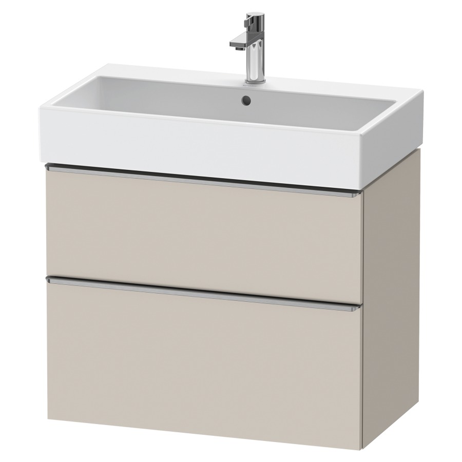 Élément inférieur  D-NEO
78.4 x 62.5 x 44.2 cm, montage mural
élément de tiroir, 2&nbsp;tiroirs
pour lavabo 212383/384