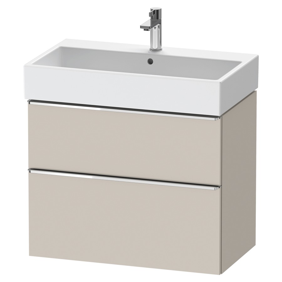 Élément inférieur  D-NEO
78.4 x 62.5 x 44.2 cm, montage mural
élément de tiroir, 2&nbsp;tiroirs
pour lavabo 212383/384