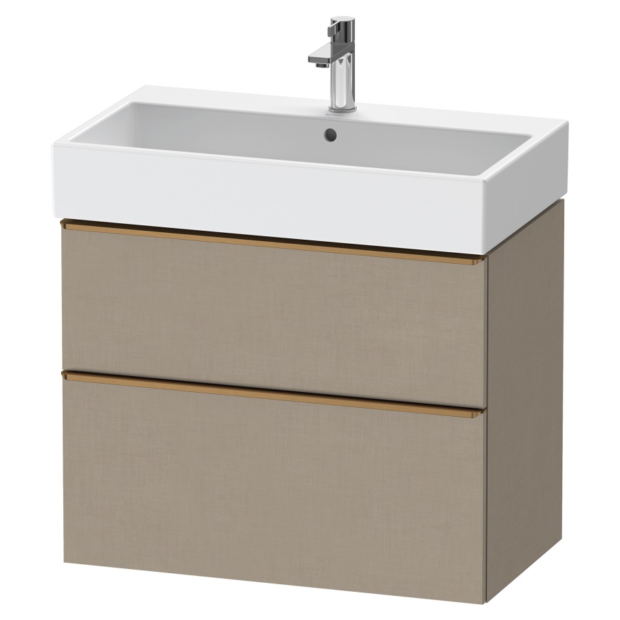 Élément inférieur  D-NEO
78.4 x 62.5 x 44.2 cm, montage mural
élément de tiroir, 2&nbsp;tiroirs
pour lavabo 212383/384