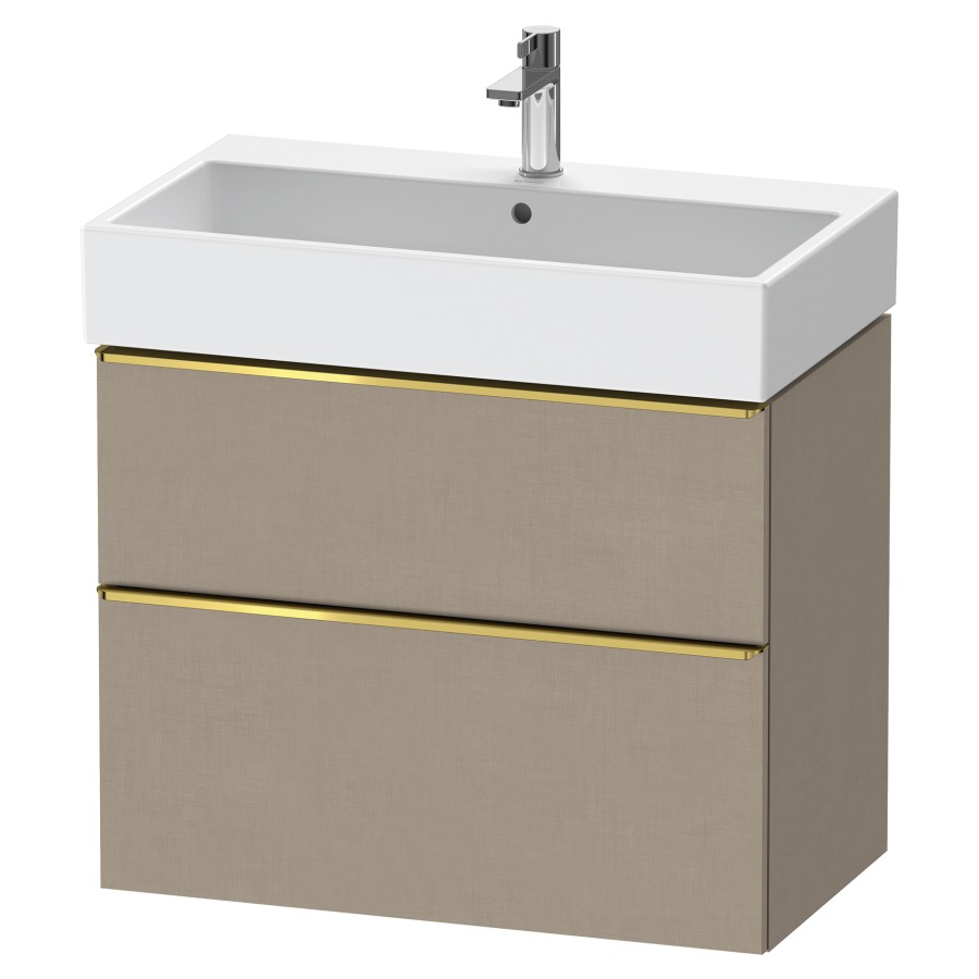 Élément inférieur  D-NEO
78.4 x 62.5 x 44.2 cm, montage mural
élément de tiroir, 2&nbsp;tiroirs
pour lavabo 212383/384