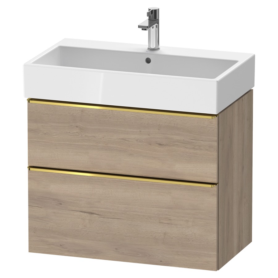 Élément inférieur  D-NEO
78.4 x 62.5 x 44.2 cm, montage mural
élément de tiroir, 2&nbsp;tiroirs
pour lavabo 212383/384