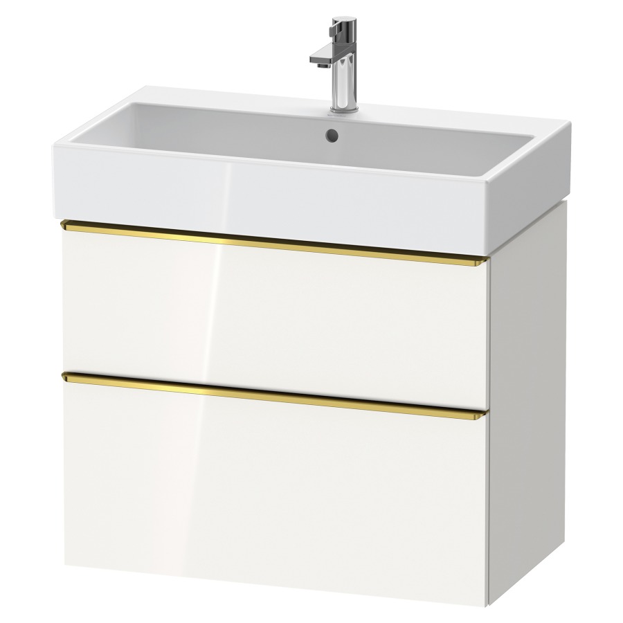 Élément inférieur  D-NEO
78.4 x 62.5 x 44.2 cm, montage mural
élément de tiroir, 2&nbsp;tiroirs
pour lavabo 212383/384