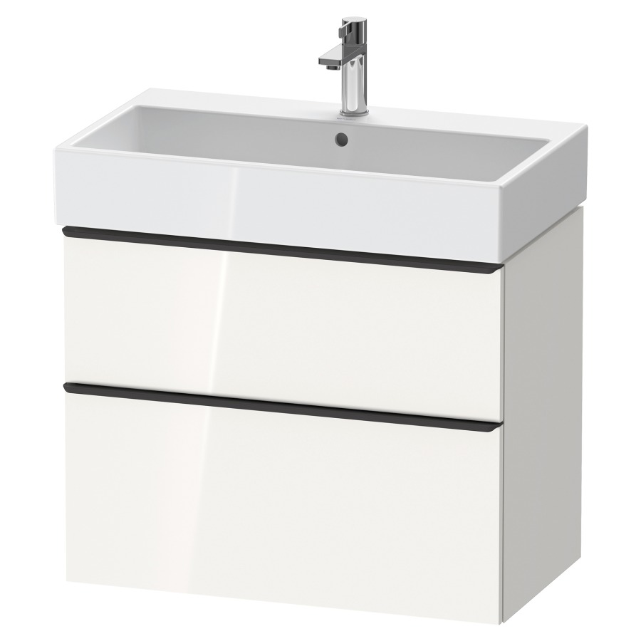 Élément inférieur  D-NEO
78.4 x 62.5 x 44.2 cm, montage mural
élément de tiroir, 2&nbsp;tiroirs
pour lavabo 212383/384