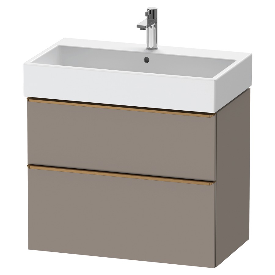 Élément inférieur  D-NEO
78.4 x 62.5 x 44.2 cm, montage mural
élément de tiroir, 2&nbsp;tiroirs
pour lavabo 212383/384