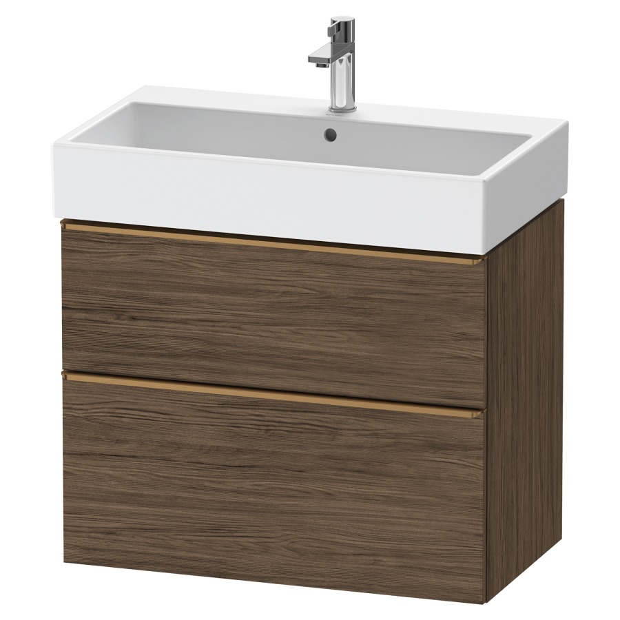 Élément inférieur  D-NEO
78.4 x 62.5 x 44.2 cm, montage mural
élément de tiroir, 2&nbsp;tiroirs
pour lavabo 212383/384