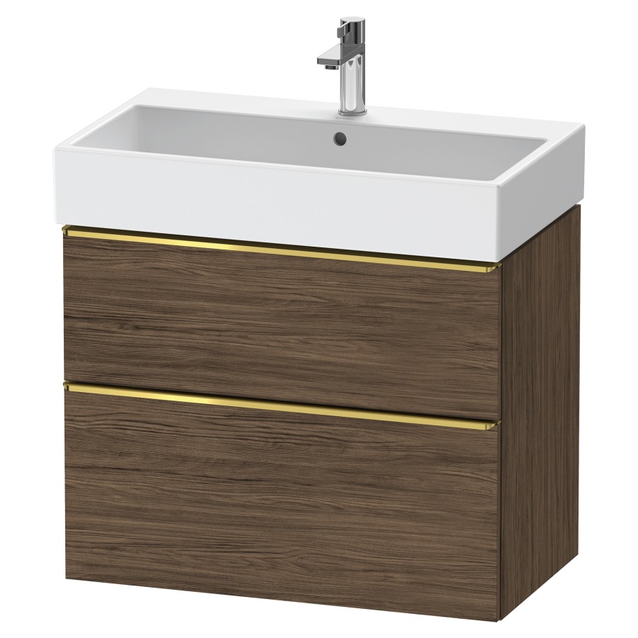 Élément inférieur  D-NEO
78.4 x 62.5 x 44.2 cm, montage mural
élément de tiroir, 2&nbsp;tiroirs
pour lavabo 212383/384