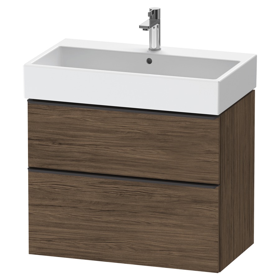 Élément inférieur  D-NEO
78.4 x 62.5 x 44.2 cm, montage mural
élément de tiroir, 2&nbsp;tiroirs
pour lavabo 212383/384