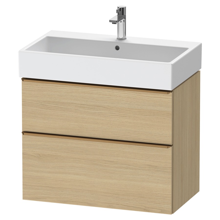 Élément inférieur  D-NEO
78.4 x 62.5 x 44.2 cm, montage mural
élément de tiroir, 2&nbsp;tiroirs
pour lavabo 212383/384