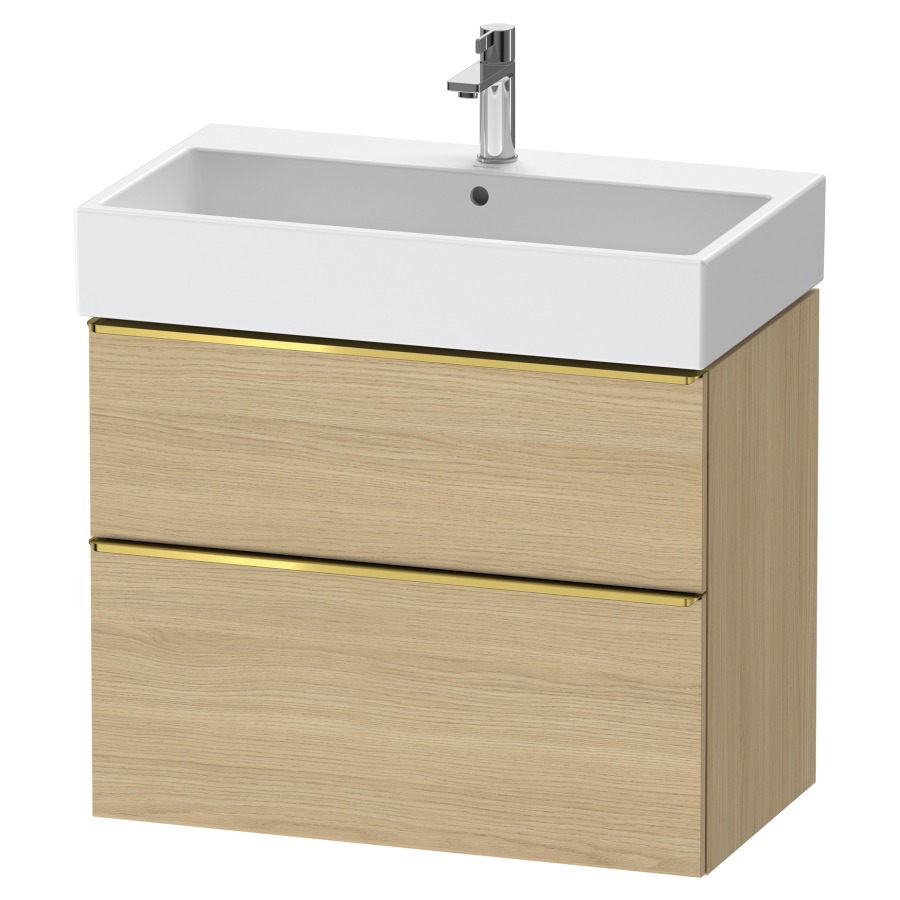 Élément inférieur  D-NEO
78.4 x 62.5 x 44.2 cm, montage mural
élément de tiroir, 2&nbsp;tiroirs
pour lavabo 212383/384