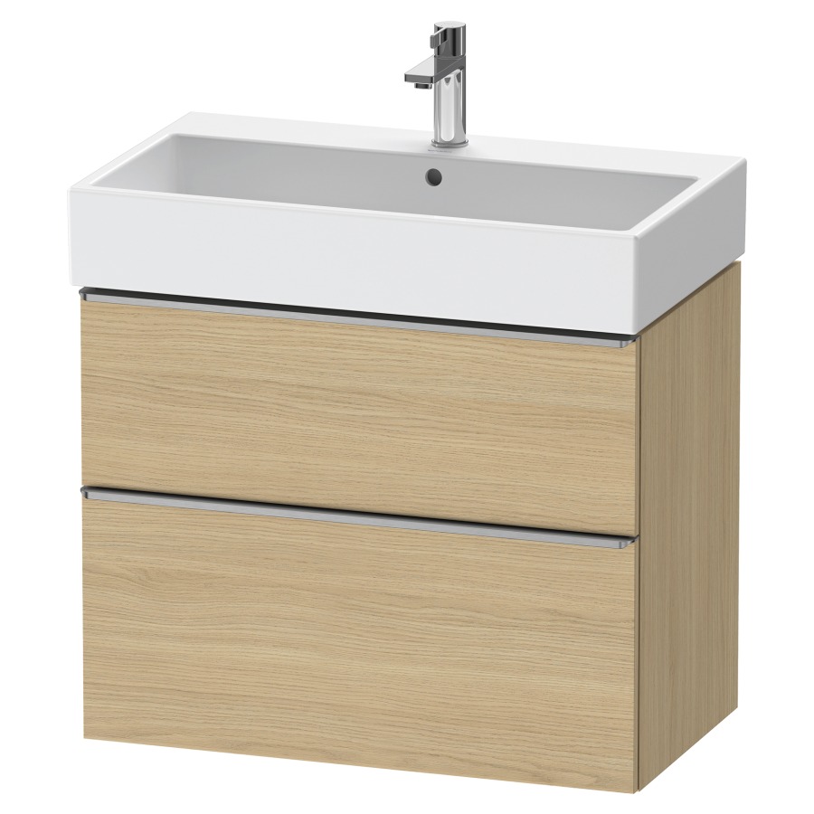 Élément inférieur  D-NEO
78.4 x 62.5 x 44.2 cm, montage mural
élément de tiroir, 2&nbsp;tiroirs
pour lavabo 212383/384