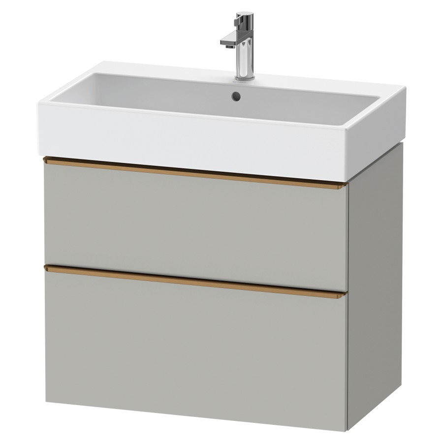 Élément inférieur  D-NEO
78.4 x 62.5 x 44.2 cm, montage mural
élément de tiroir, 2&nbsp;tiroirs
pour lavabo 212383/384