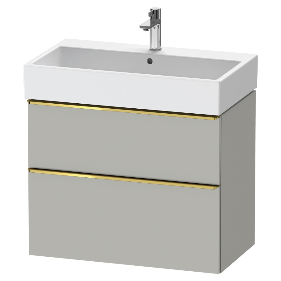Élément inférieur  D-NEO
78.4 x 62.5 x 44.2 cm, montage mural
élément de tiroir, 2&nbsp;tiroirs
pour lavabo 212383/384