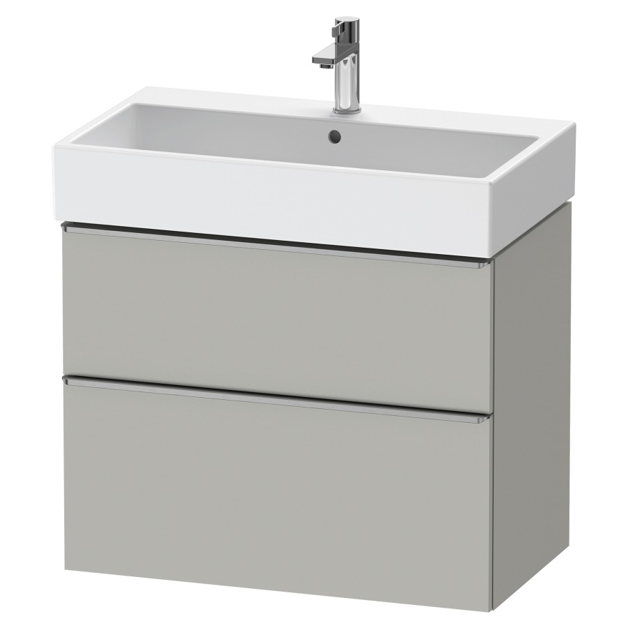 Élément inférieur  D-NEO
78.4 x 62.5 x 44.2 cm, montage mural
élément de tiroir, 2&nbsp;tiroirs
pour lavabo 212383/384
