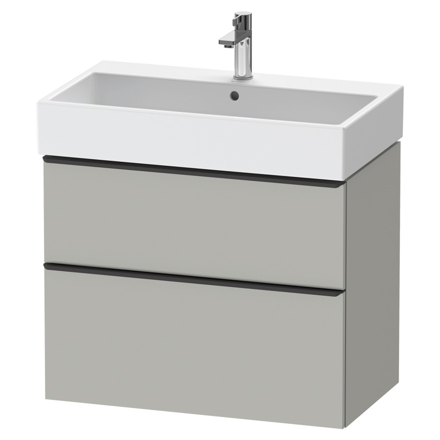 Élément inférieur  D-NEO
78.4 x 62.5 x 44.2 cm, montage mural
élément de tiroir, 2&nbsp;tiroirs
pour lavabo 212383/384