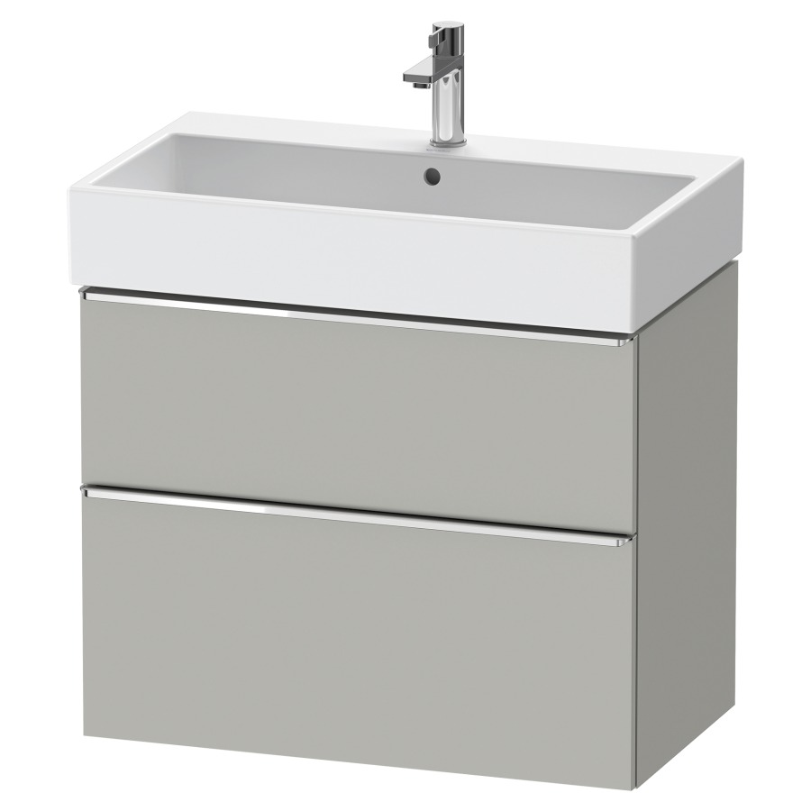 Élément inférieur  D-NEO
78.4 x 62.5 x 44.2 cm, montage mural
élément de tiroir, 2&nbsp;tiroirs
pour lavabo 212383/384