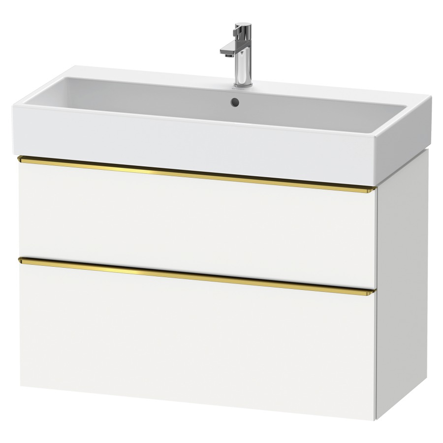 Élément inférieur  D-NEO
98.4 x 62.5 x 44.2 cm, montage mural
élément de tiroir, 2&nbsp;tiroirs
pour lavabo 212387/388