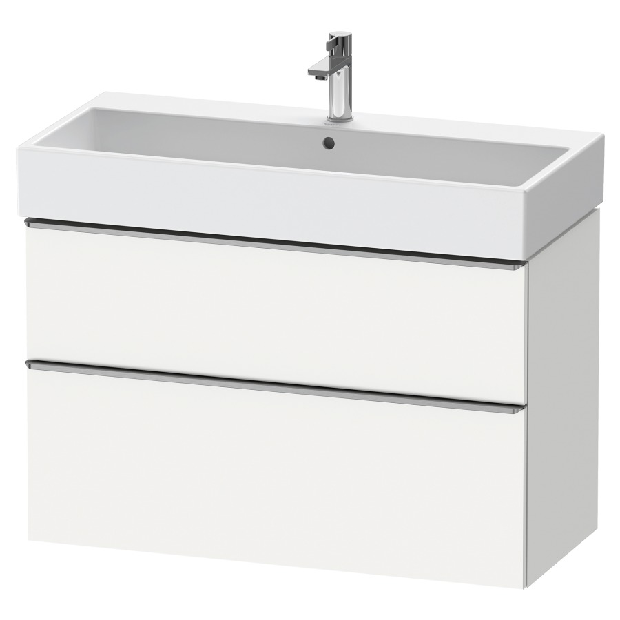 Élément inférieur  D-NEO
98.4 x 62.5 x 44.2 cm, montage mural
élément de tiroir, 2&nbsp;tiroirs
pour lavabo 212387/388