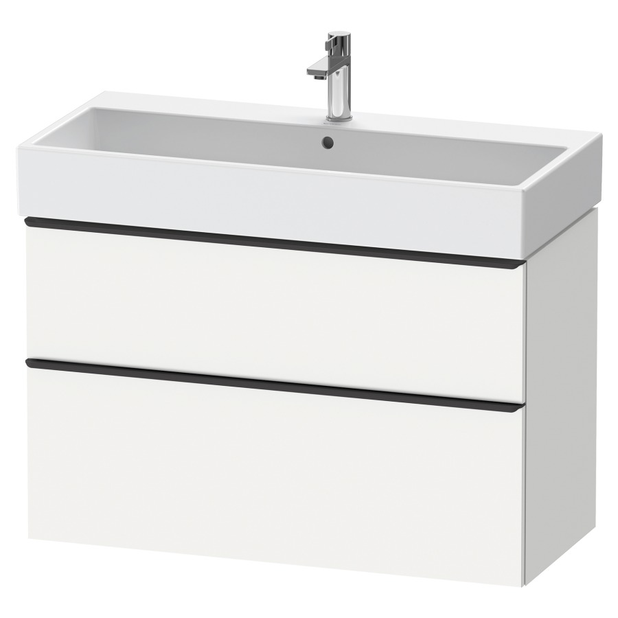 Élément inférieur  D-NEO
98.4 x 62.5 x 44.2 cm, montage mural
élément de tiroir, 2&nbsp;tiroirs
pour lavabo 212387/388