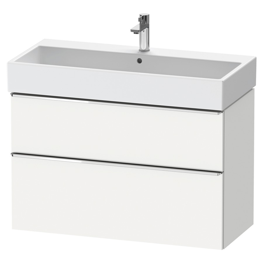 Élément inférieur  D-NEO
98.4 x 62.5 x 44.2 cm, montage mural
élément de tiroir, 2&nbsp;tiroirs
pour lavabo 212387/388