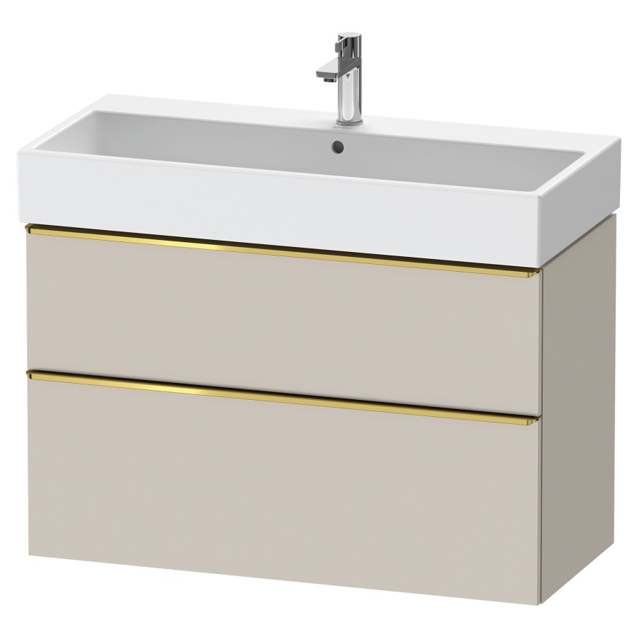 Élément inférieur  D-NEO
98.4 x 62.5 x 44.2 cm, montage mural
élément de tiroir, 2&nbsp;tiroirs
pour lavabo 212387/388